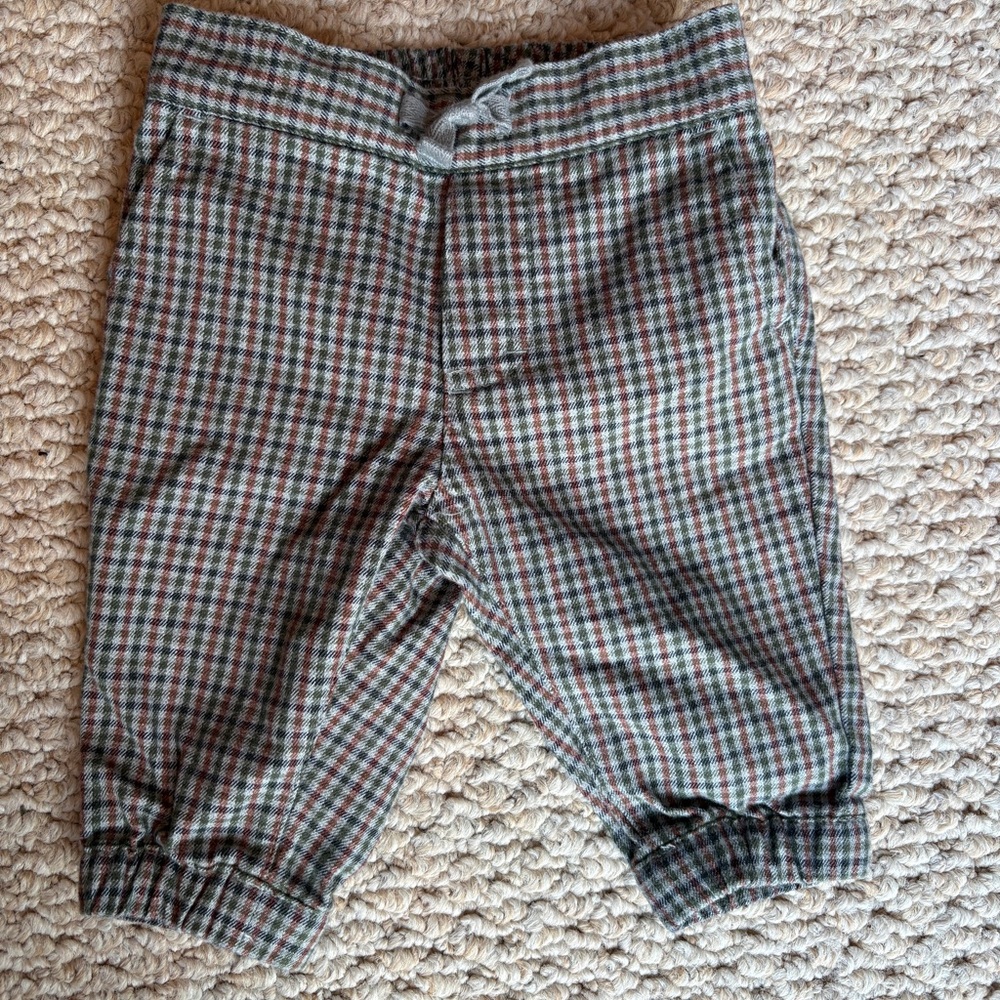 Janie And Jack Plaid Pants Trousers, Baby Boy 0-3 Mos